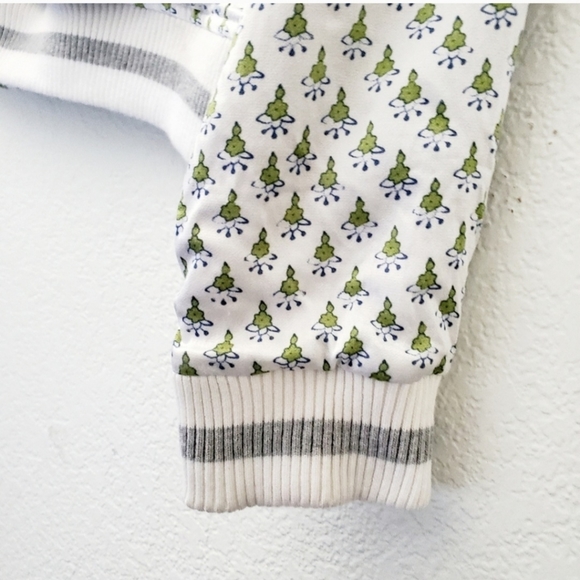 Anthropologie TINY Editions Amber Boho Floral Embroidered Bomber Jacket White SM - Picture 10 of 14